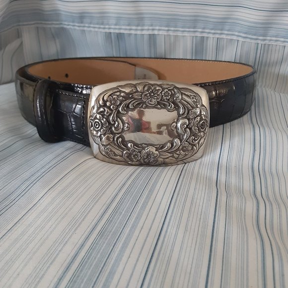 Brighton Accessories - Vintage Brighton Black leather belt